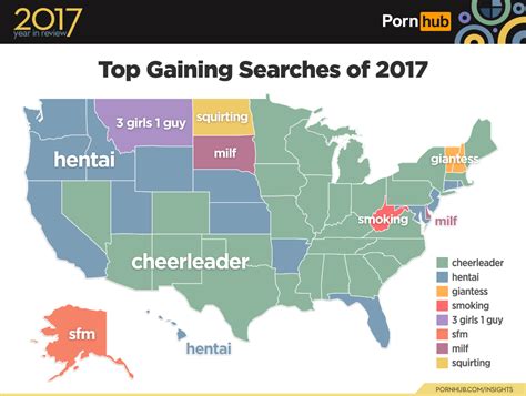 us pornhub|PornHub reveals each US state's most popular porn category.